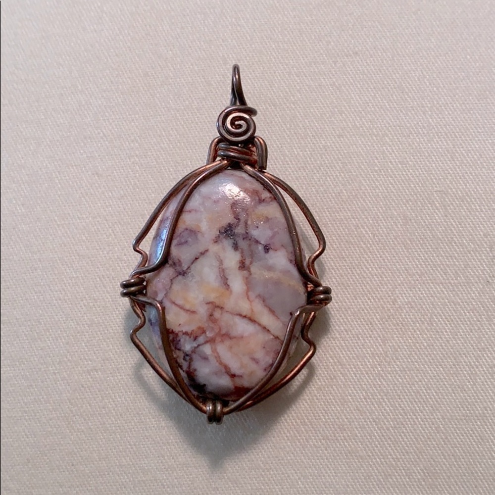 Wire wrapped pendant
